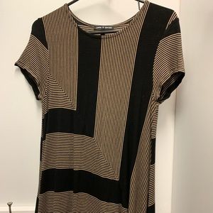 Striped Beige Dress